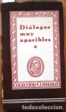 Libros: Di&aacute;logos muy apacibles - AN&Oacute;NIMO - Foto 1