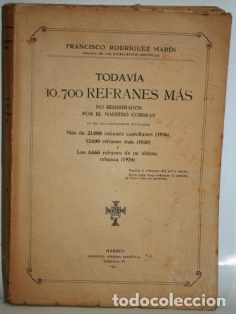 Libros: TODAV&Iacute;A 10.700 REFRANES M&Aacute;S - RODR&Iacute;GUEZ MAR&Iacute;N, Francisco - Foto 3