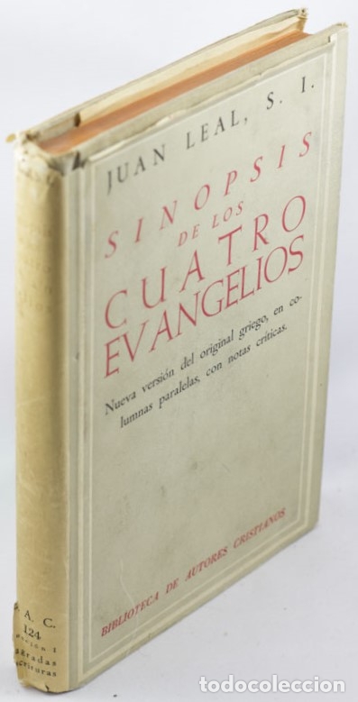 Libros: SINOPSIS DE LOS CUATRO EVANGELIOS - LEAL, Juan - Foto 1