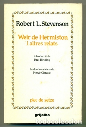 Libros: WEIR DE HERMISTON I ALTRES RELATS - Stevenson,Robert L. - Foto 1