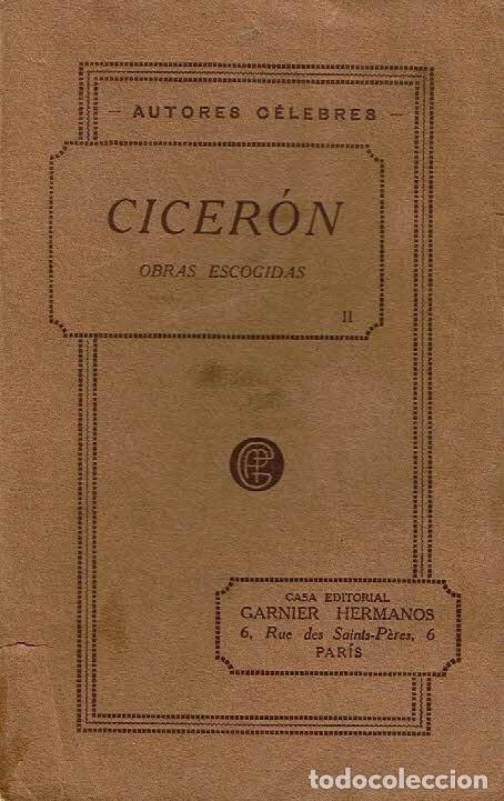 Libros: Obras escogidas II. - Cicer&oacute;n. - Foto 1