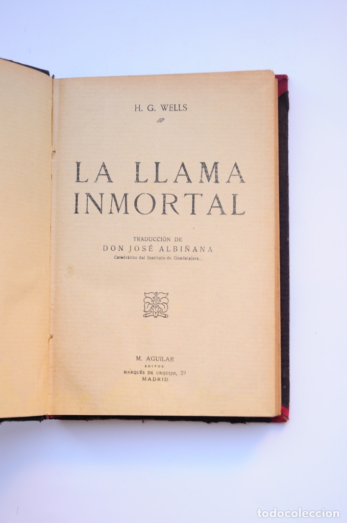Libros: La llama inmortal - WELLS, H. G. - Foto 3
