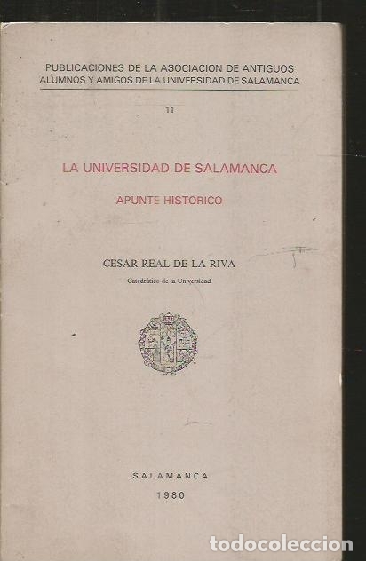 Libros: UNIVERSIDAD DE SALAMANCA - LA. APUNTE HISTORICO - REAL DE LA RIVA, CESAR - Foto 3