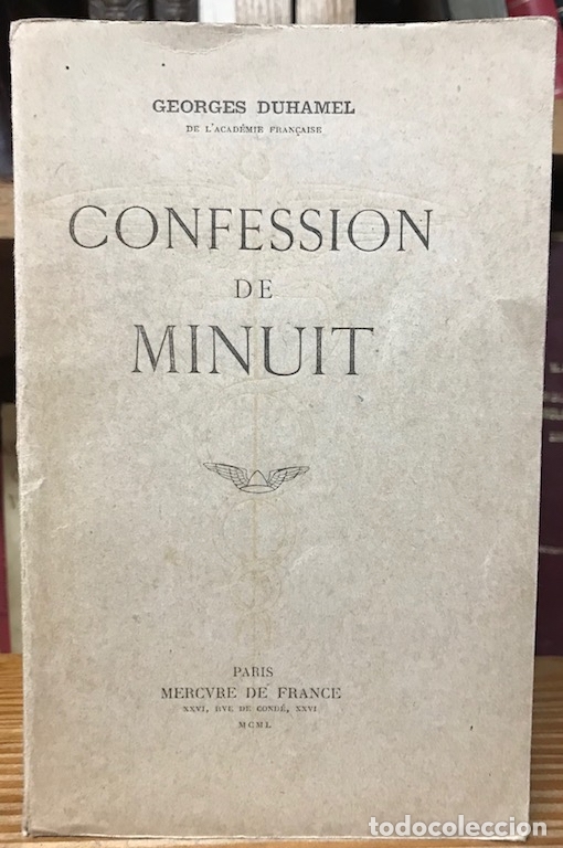 Libros: CONFESSION DE MINUIT - DUHAMEL, Georges - Foto 1