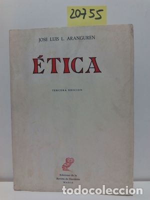 Libros: ETICA - ARANGUREN, JOS&Eacute; LUIS L. - Foto 1