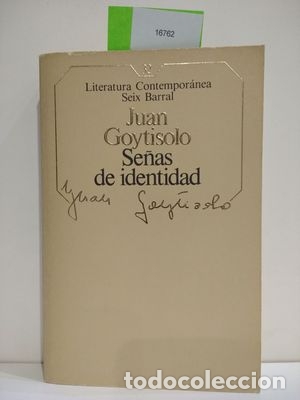 Libros: SE&Ntilde;AS DE IDENTIDAD - GOYTISOLO, JUAN - Foto 1