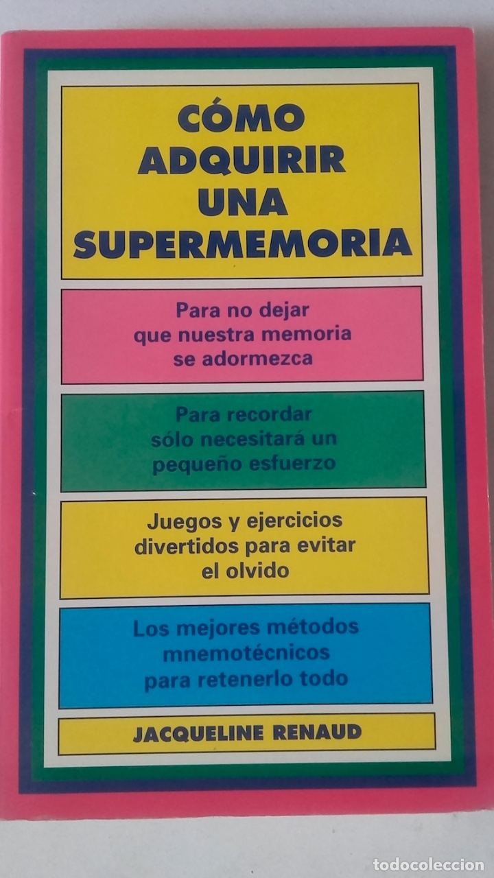 Libros: C&oacute;mo adquirir una supermemoria - Jacqueline Renaud - Foto 1