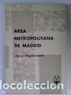 Livros em segunda m&atilde;o: &Aacute;rea metropolitana de Madrid. Ley y Reglamento