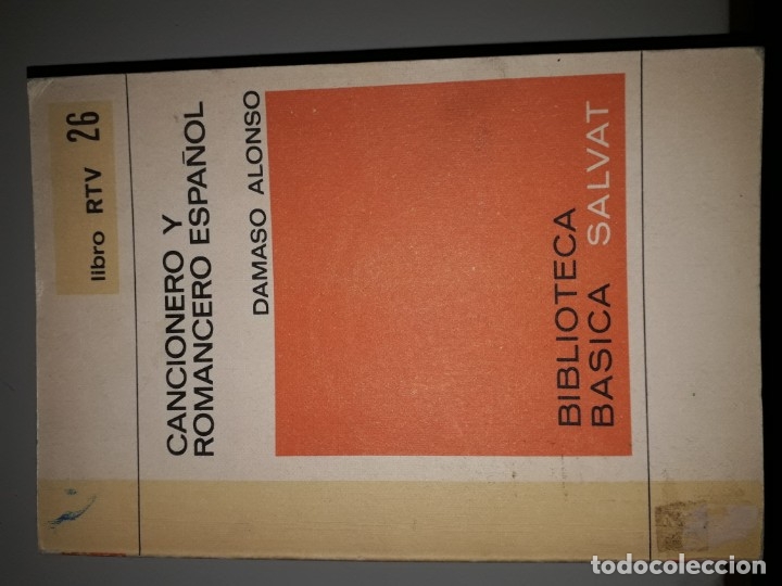 Libri di seconda mano: CANCIONERO Y ROMANCERO ESPA&Ntilde;OL - DAMASO ALONSO - RTV 26	BIBLIOTECA BASICA SALVAT