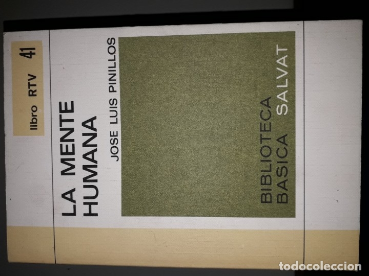 Libri di seconda mano: LA MENTE HUMANA - JOSE LUIS PINILLOS - RTV 41	BIBLIOTECA BASICA SALVAT