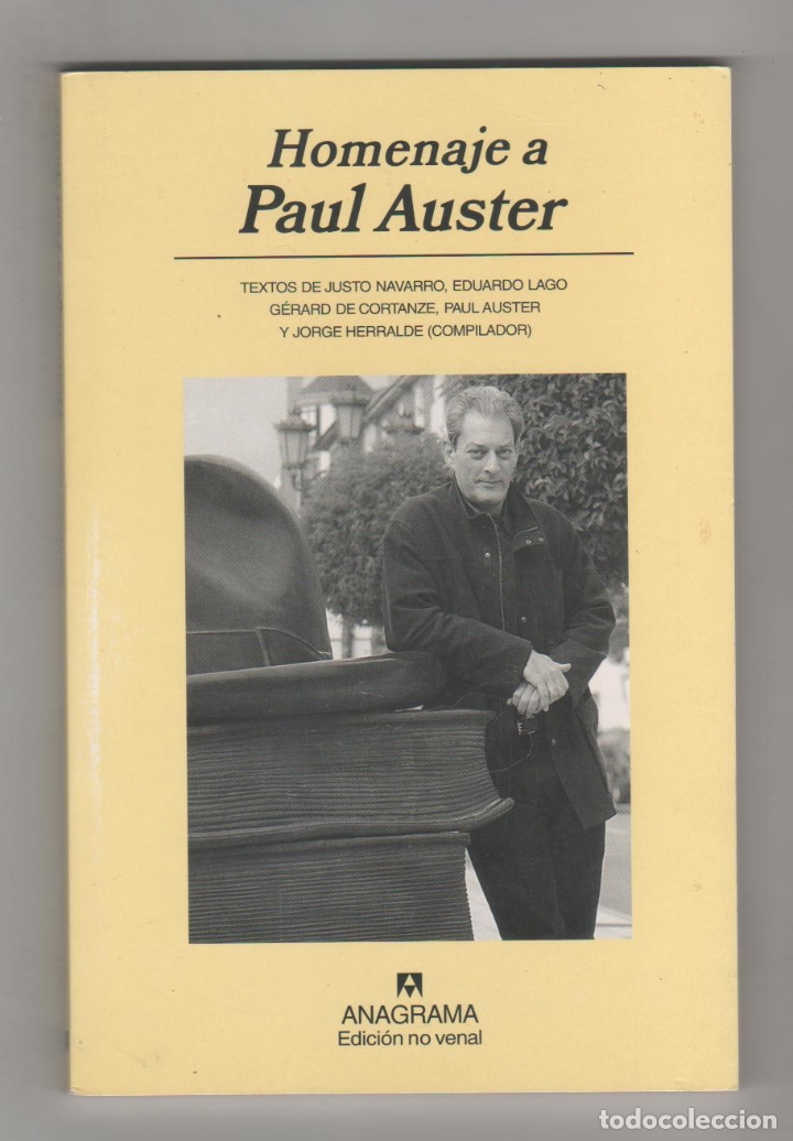 Libros: Homenaje a Paul Auster. - HERRALDE, Jorge (Edici&oacute;n): - Foto 1