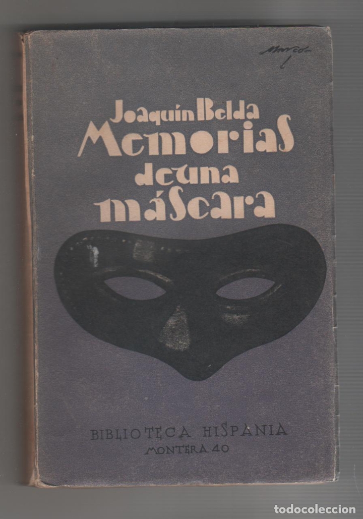 Libros: Memorias de una m&aacute;scara. (El carnaval en NIza). - BELDA, Joaquin: - Foto 1