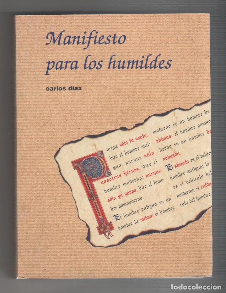 Libros: Manifiesto para los humildes. - D&Iacute;AZ, Carlos: - Foto 1
