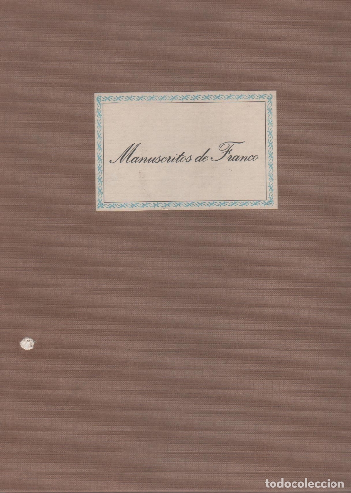 Libros: Manuscritos de Franco. - Foto 1