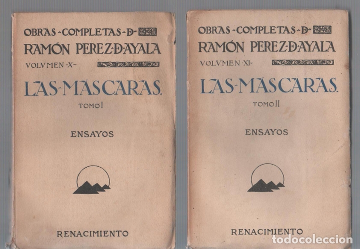 Libros: Las m&aacute;scaras. (2 tomos). - P&Eacute;REZ DE AYALA, Ram&oacute;n: - Foto 1