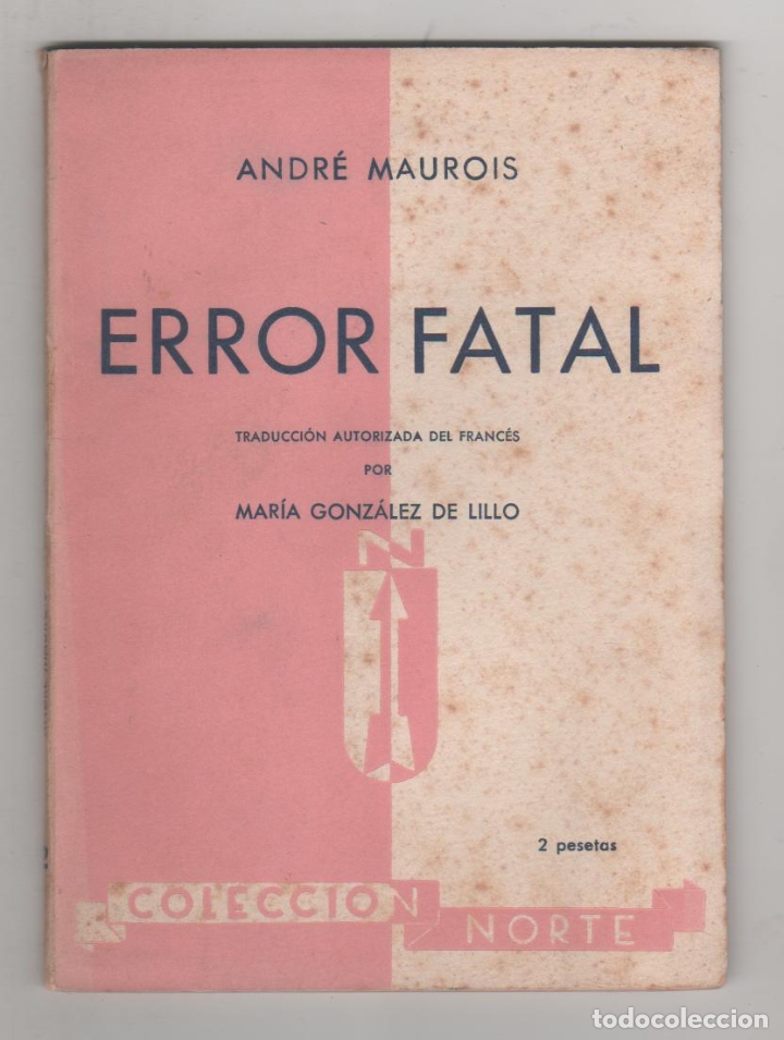 Libros: Error fatal./ Psicoan&aacute;lisis. - MAUROIS, Andr&eacute;: - Foto 1