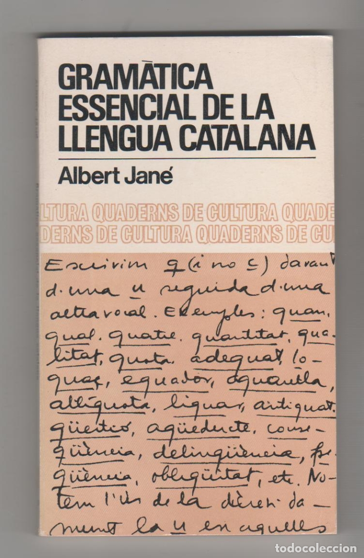 Libros: Gram&agrave;tica essencial de la llengua catalana - JAN&Eacute;, Albert - Foto 1