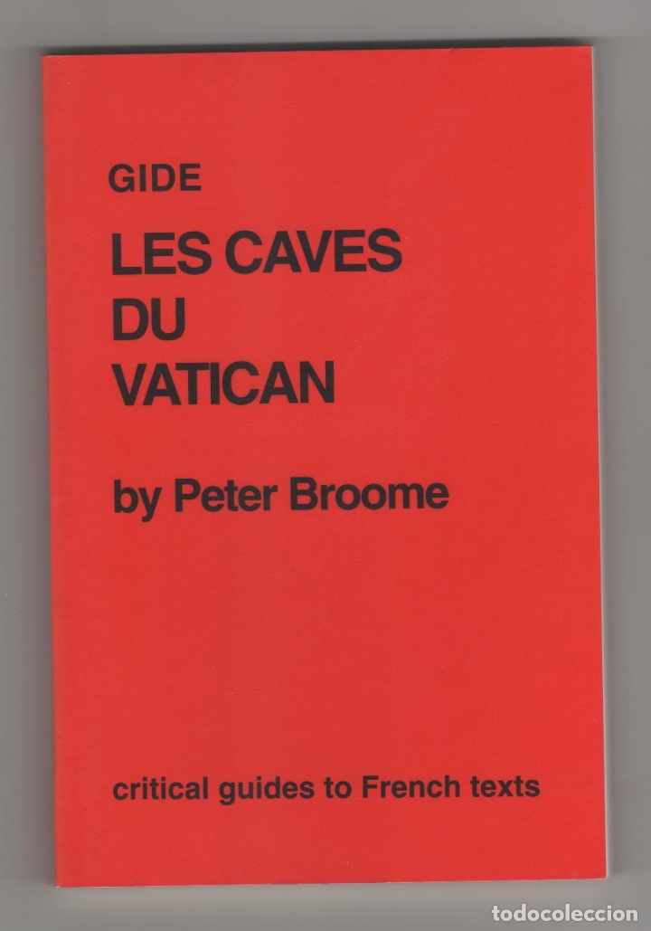 Libros: Gide. Les Caves du Vatican. - BROOME, Peter: - Foto 1