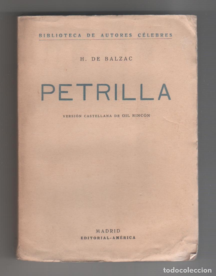 Libros: Petrilla. - BALZAC, H. de: - Foto 1