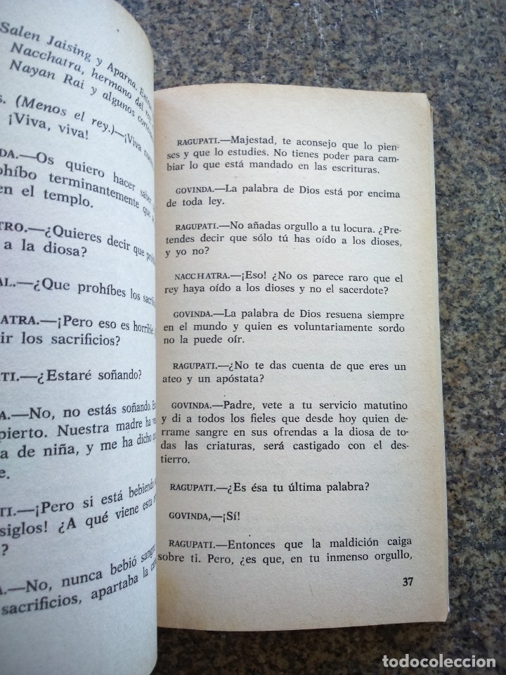 Libros: TAGORE -- SACRIFICIO / TRANSITO -- 1984 -- - Foto 2