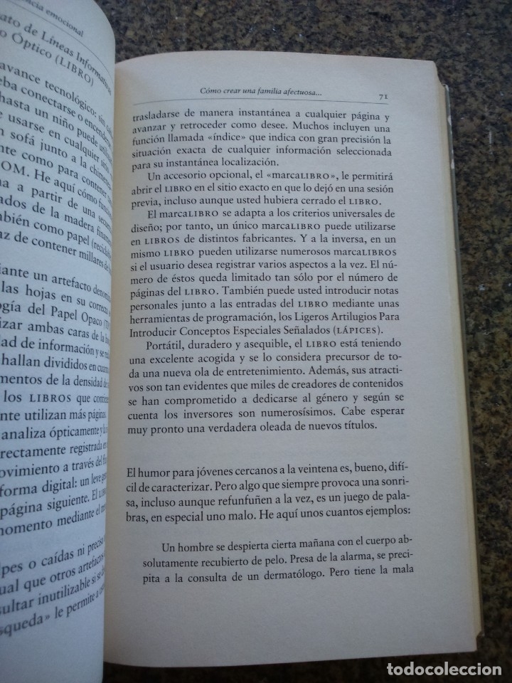 Libros: EDUCAR CON INTELIGENCIA EMOCIONAL -- VARIOS AUTORES -- CIRCULO 1999 -- - Foto 2