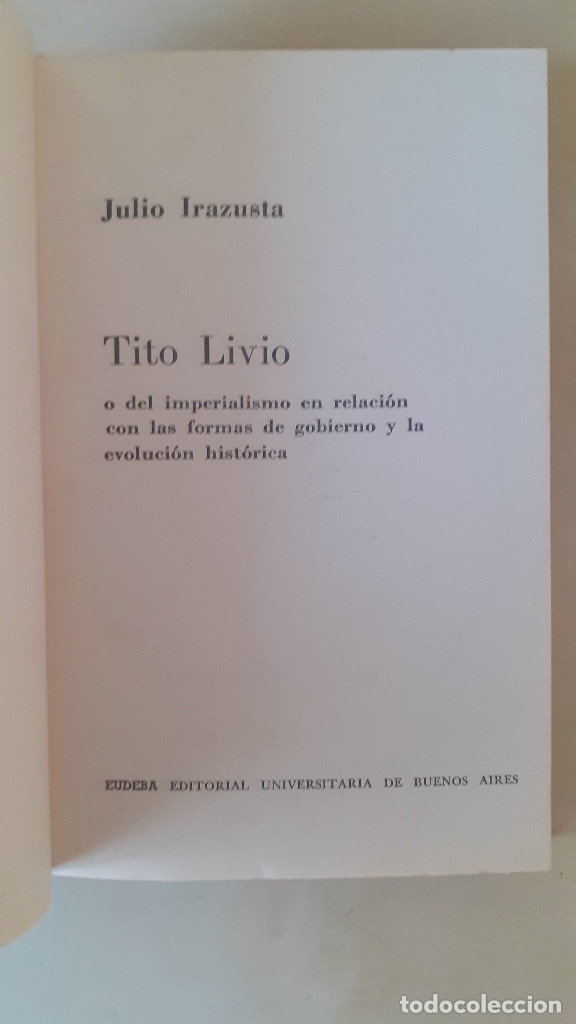 Libros: TITO LIVIO. Julio Urazusta - Foto 4