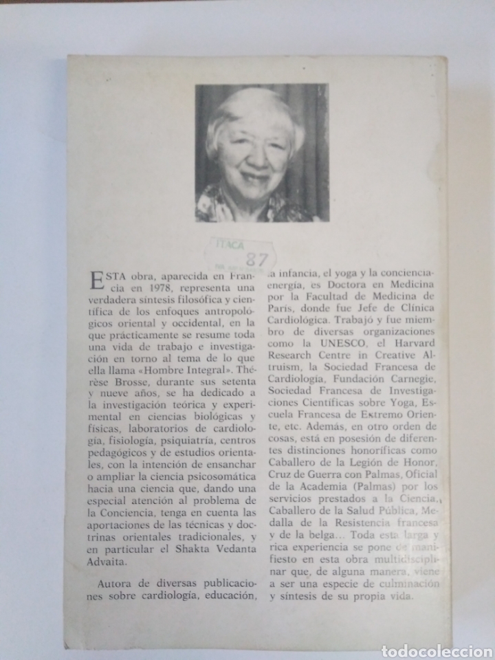 Libros: Conciencia - Energia / BROSSE, Th&eacute;r&egrave;se - Foto 2