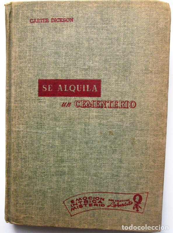 Libros: DICKSON, Carter - SE ALQUILA UN CEMENTERIO - Foto 1