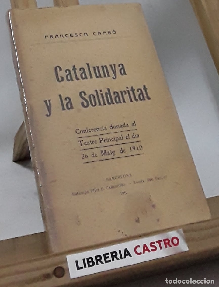 Libros: Catalunya y la Solidaritat - Francesch Camb&oacute; - Foto 1