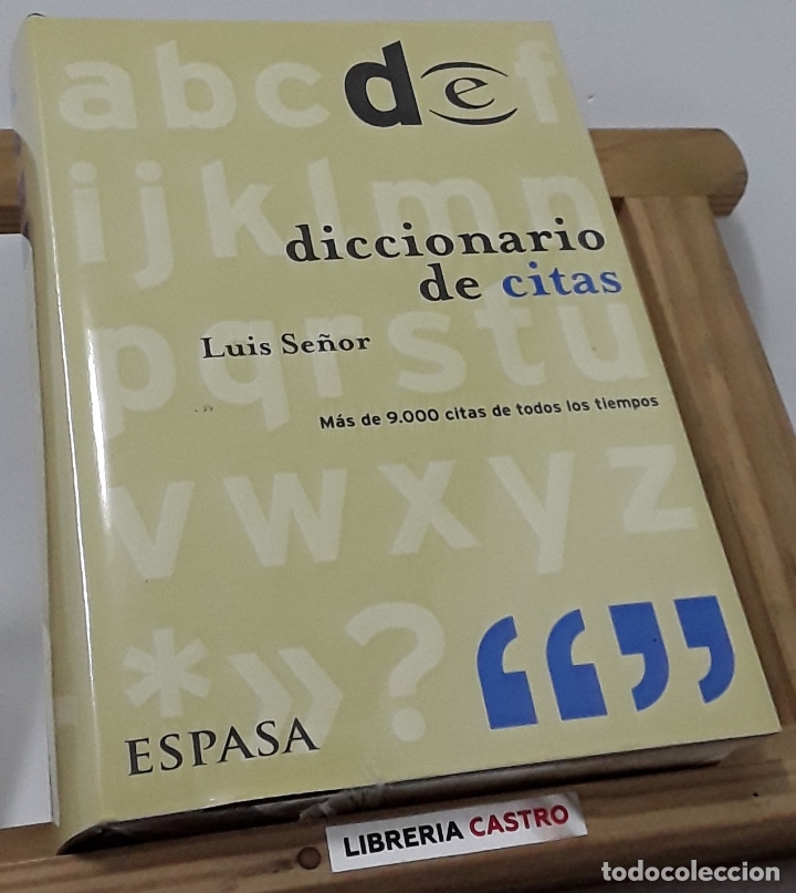 Libros: Diccionario de citas - Luis Se&ntilde;or - Foto 1