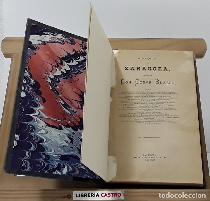 Libros: Historia de Zaragoza - Cosme Blasco - Foto 1