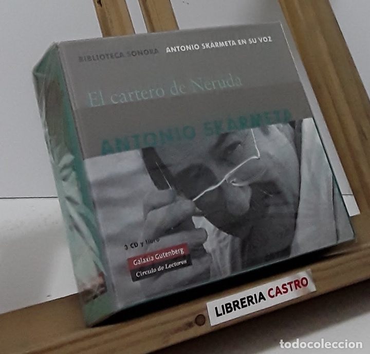 Libros: El cartero de Neruda (3 CD y libro) - Antonio Sk&aacute;rmeta - Foto 1