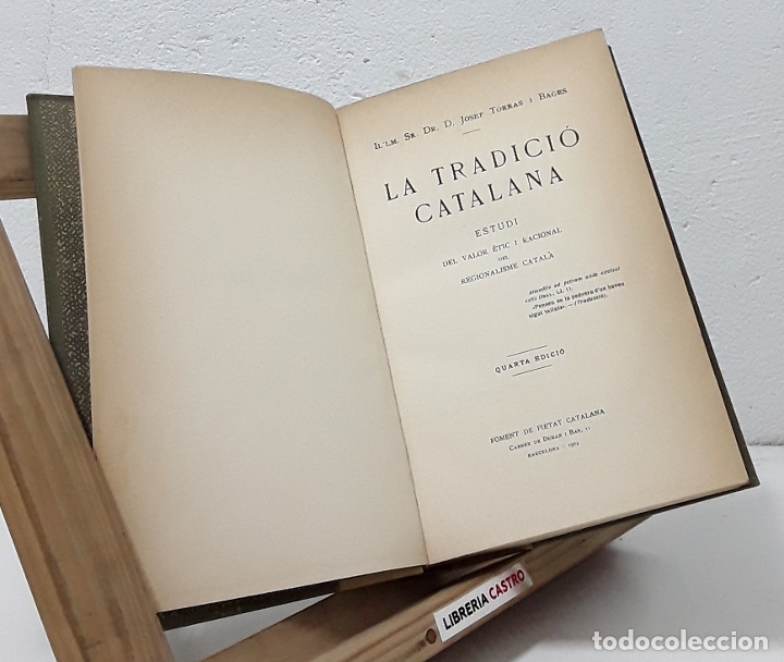 Libros: La tradici&oacute; catalana - Josep Torras i Bages - Foto 1