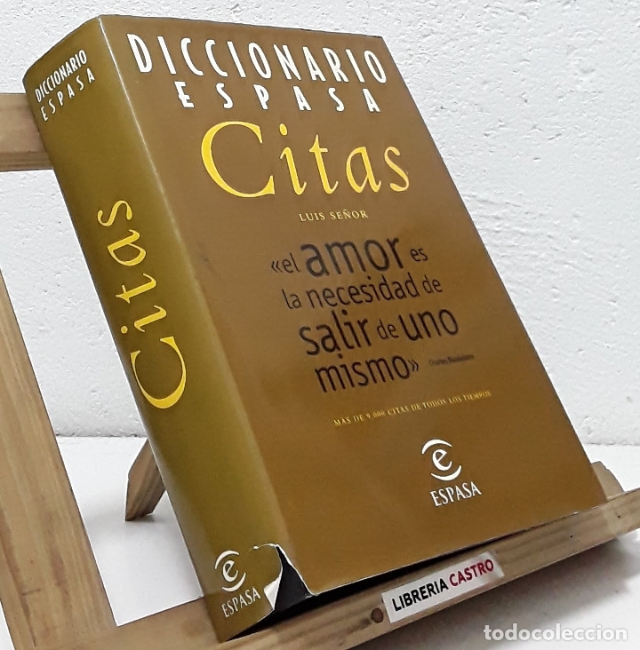 Libros: Diccionario Espasa Citas - Luis Se&ntilde;or - Foto 1