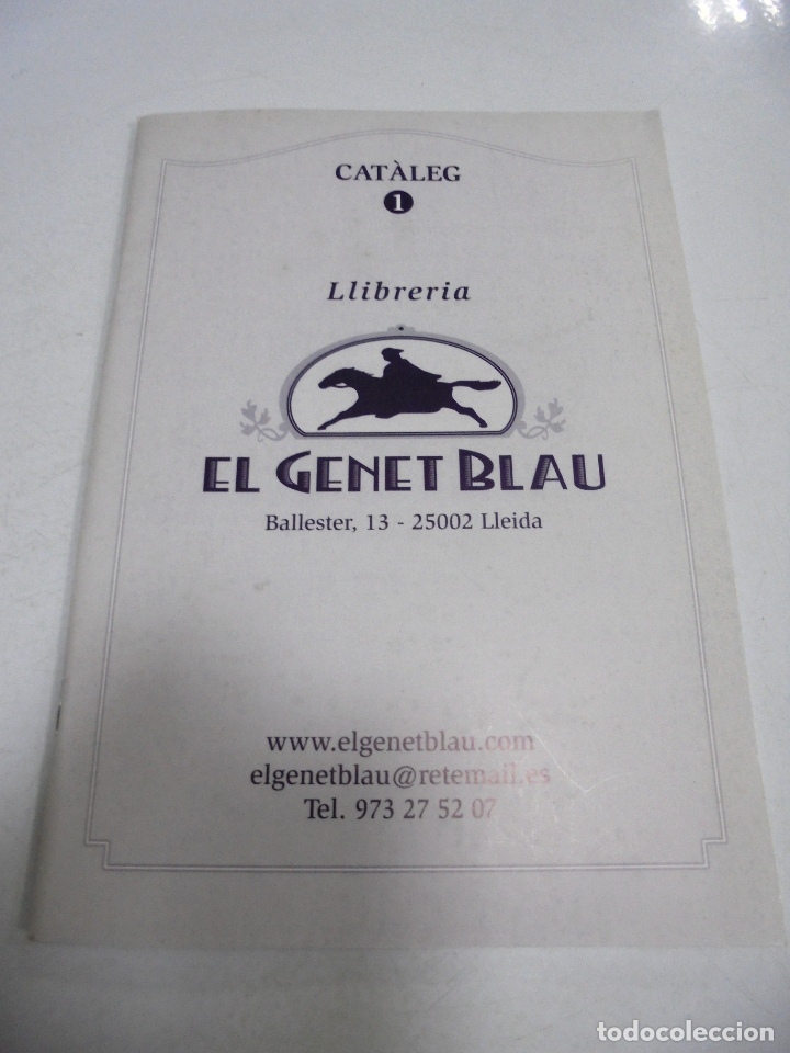 Libros: CATALOGO. CATALEG 1. LLIBRERIA EL GENET BLAU. NOVIEMBRE 2002