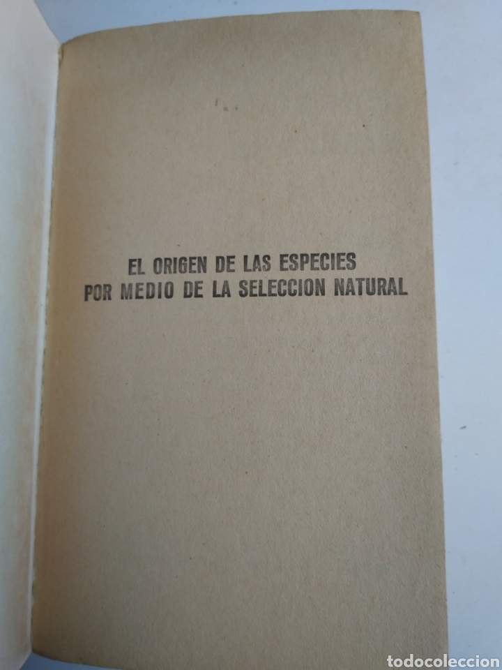 Libros: EL ORIGEN DE LAS ESPECIES/CHARLES DARWIN - Foto 2