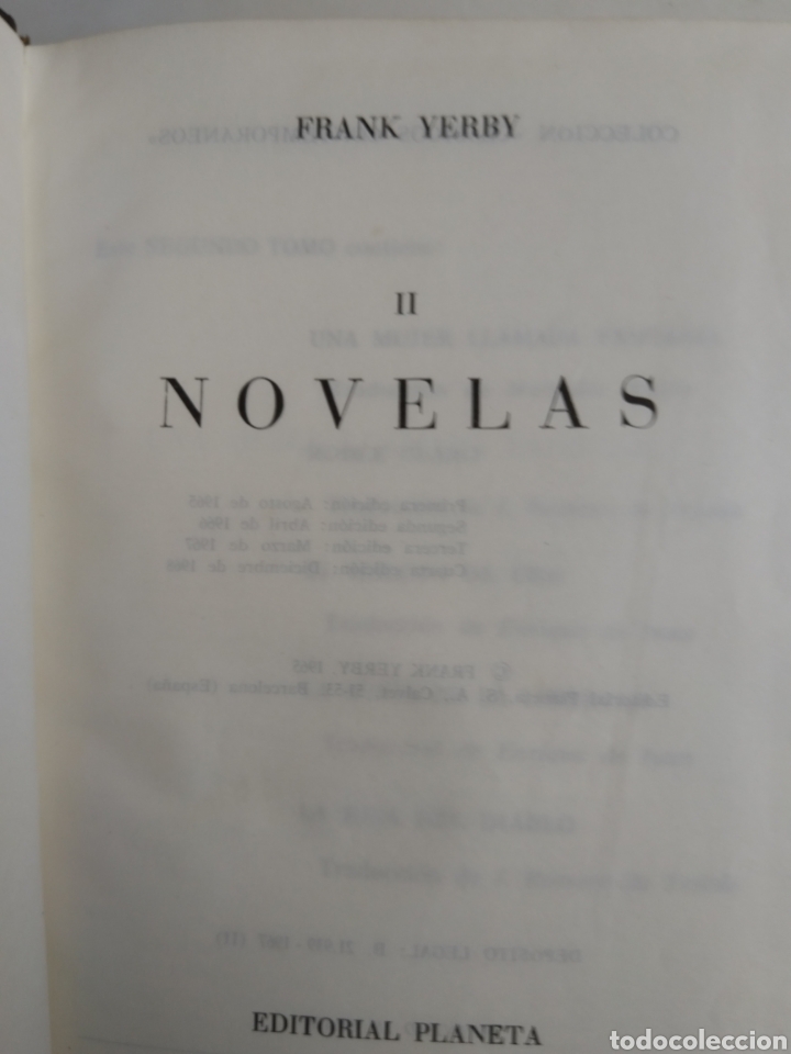Libros: FRANK YERBY NOVELAS TOMO II - Foto 4