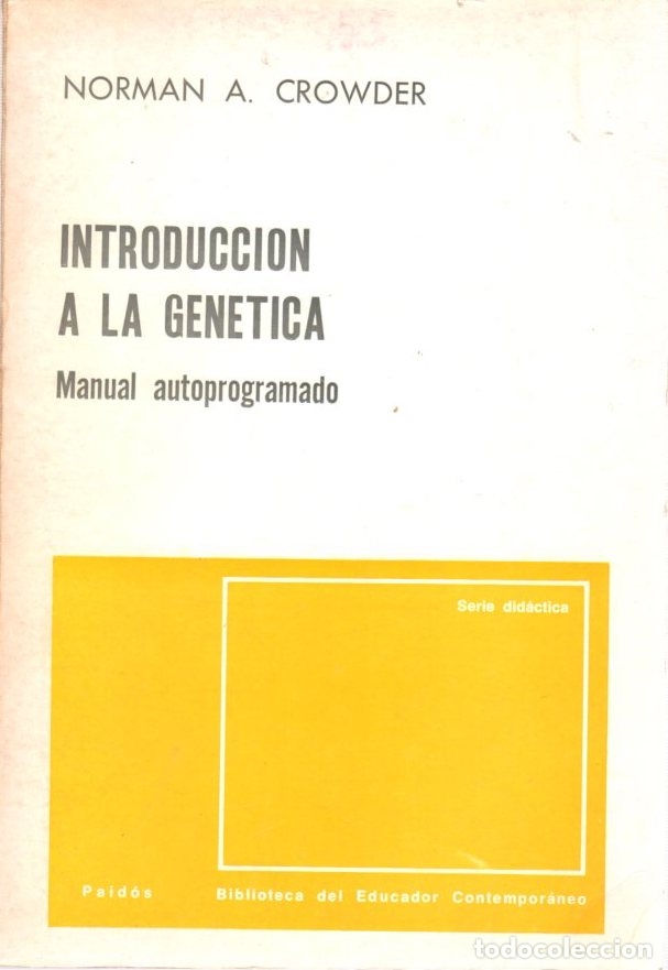 Libros: Introducci&oacute;n a la gen&eacute;tica. Manual autoprogramado - Crowder, Norman A. - Foto 1
