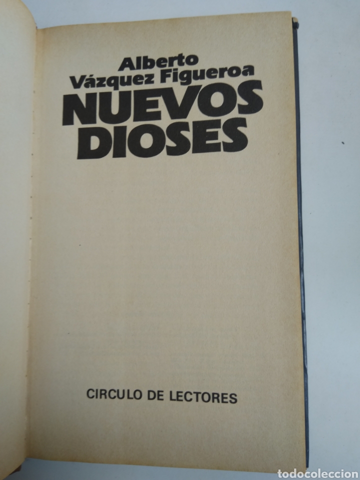 Libros: NUEVOS DIOSES/ALBERTO V&Aacute;ZQUEZ FIGUEROA - Foto 2