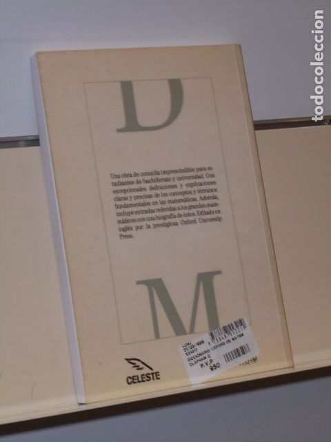 Libros: DICCIONARIO OXFORD DE MATEMATICAS C. CLAPHAM - CELESTE EDICIONES - Foto 2