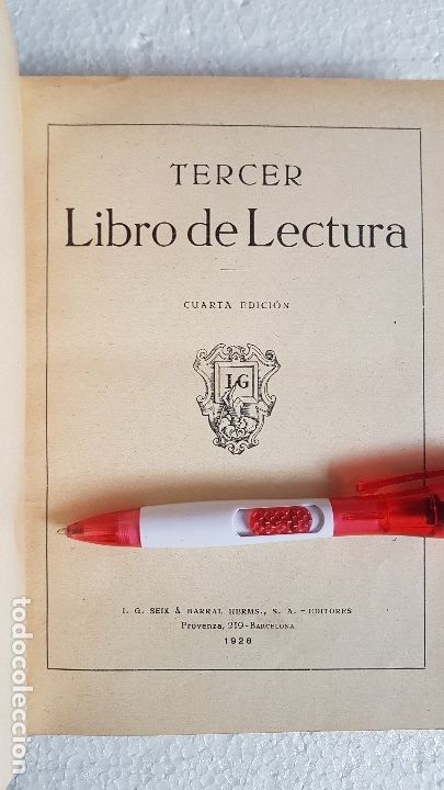 Libros: TERCER LIBRO DE LECTURA - SEIX & BARRAL - 1928 - Foto 2