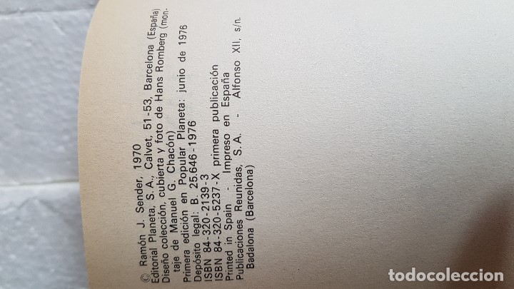 Libros: RAMON J. SENDER - TANIT - Foto 2