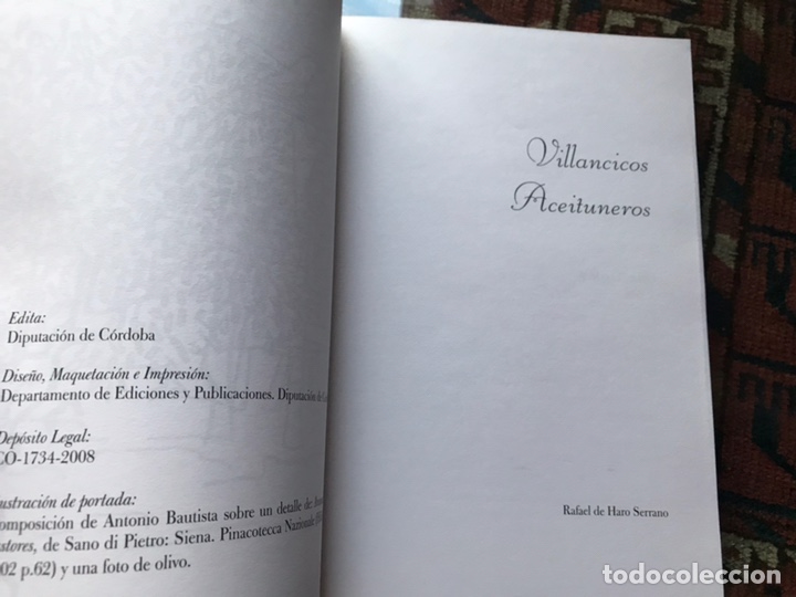 Libros: Villancicos aceituneros. Como nuevo - Foto 4