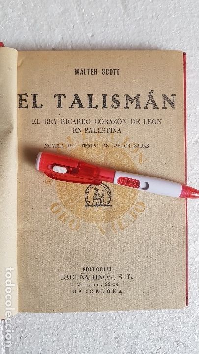 Libros: EL TALISMAN - WALTER SCOTT- EDITORIAL BAGU&Ntilde;A - Foto 2