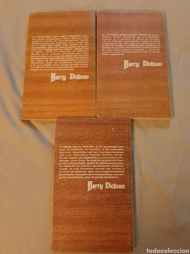 Libros: 3 Libros Harry Dickson (N&deg; 4, 7 y 17) Ediciones Jucar. A&ntilde;o 1.972 - Foto 2