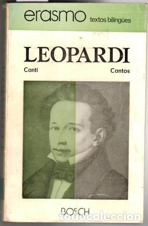 Libros: CANTI. CANTOS - LEOPARDI, Giacomo - Foto 1