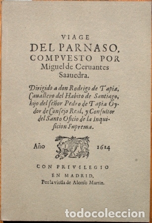Libros: Viaje del Parnaso - CERVANTES, Miguel de - Foto 1