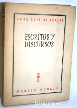 Libros: ESCRITOS Y DISCURSOS - ARRESE, Jos&eacute; Luis de - Foto 1
