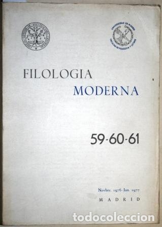 Libros: FILOLOG&Iacute;A MODERNA - VV. AA. - Foto 1