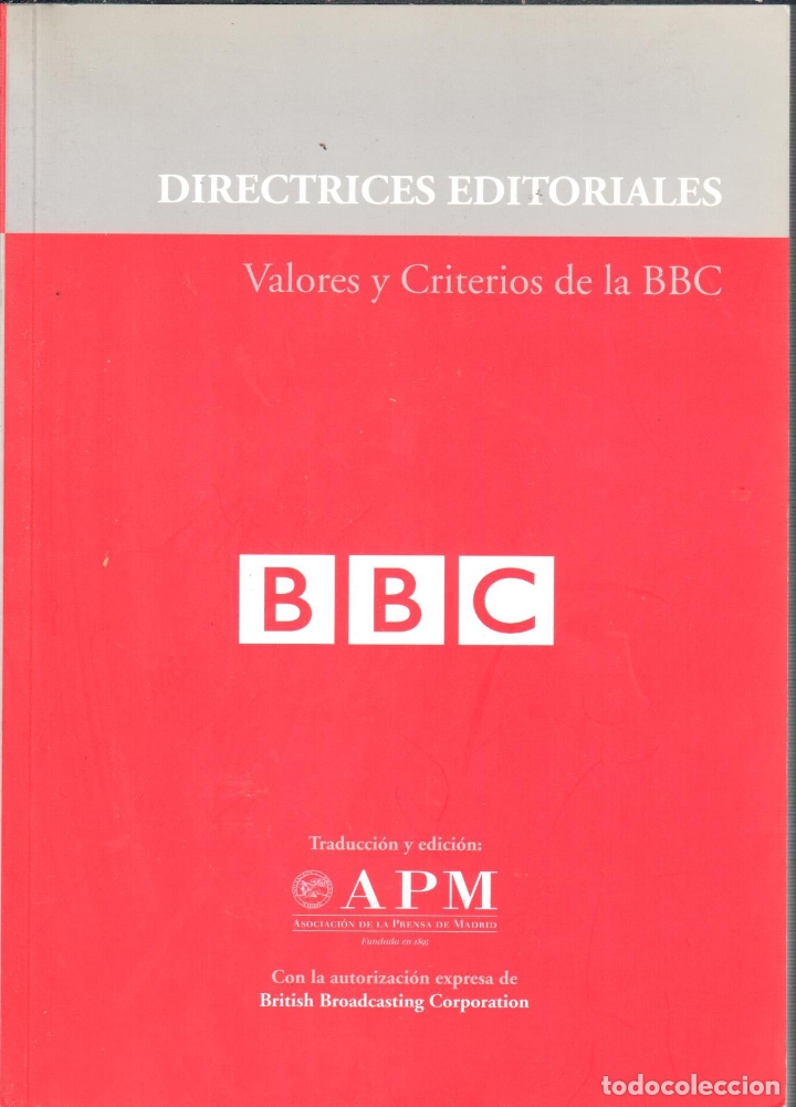 Libros: Directrices editoriales. Valores y Criterios de la BBC - BBC - Foto 1
